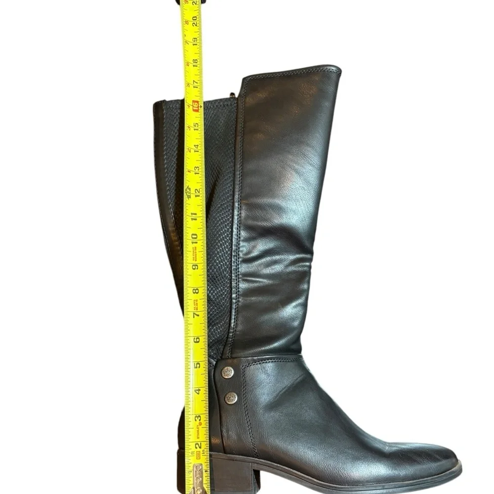Bare traps tall knee high boots size 10M black zipper inside low heel Baretraps - Picture 2 of 8